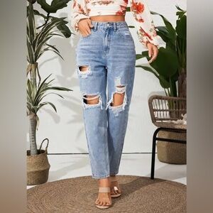 SHEIN women ripped jeans, size L